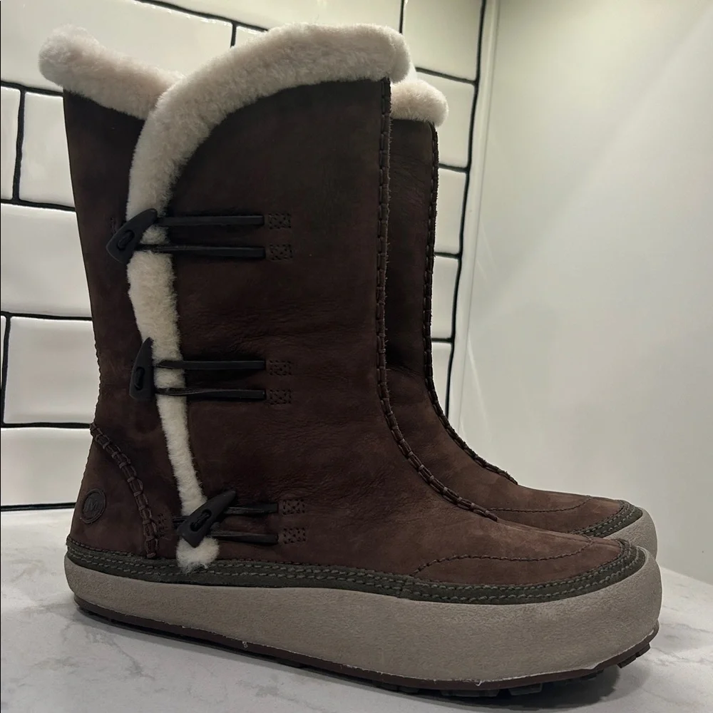 Merrell Spirit Tibet High Espresso Winter Boots Thinsulate Polartec - 11 Women’s